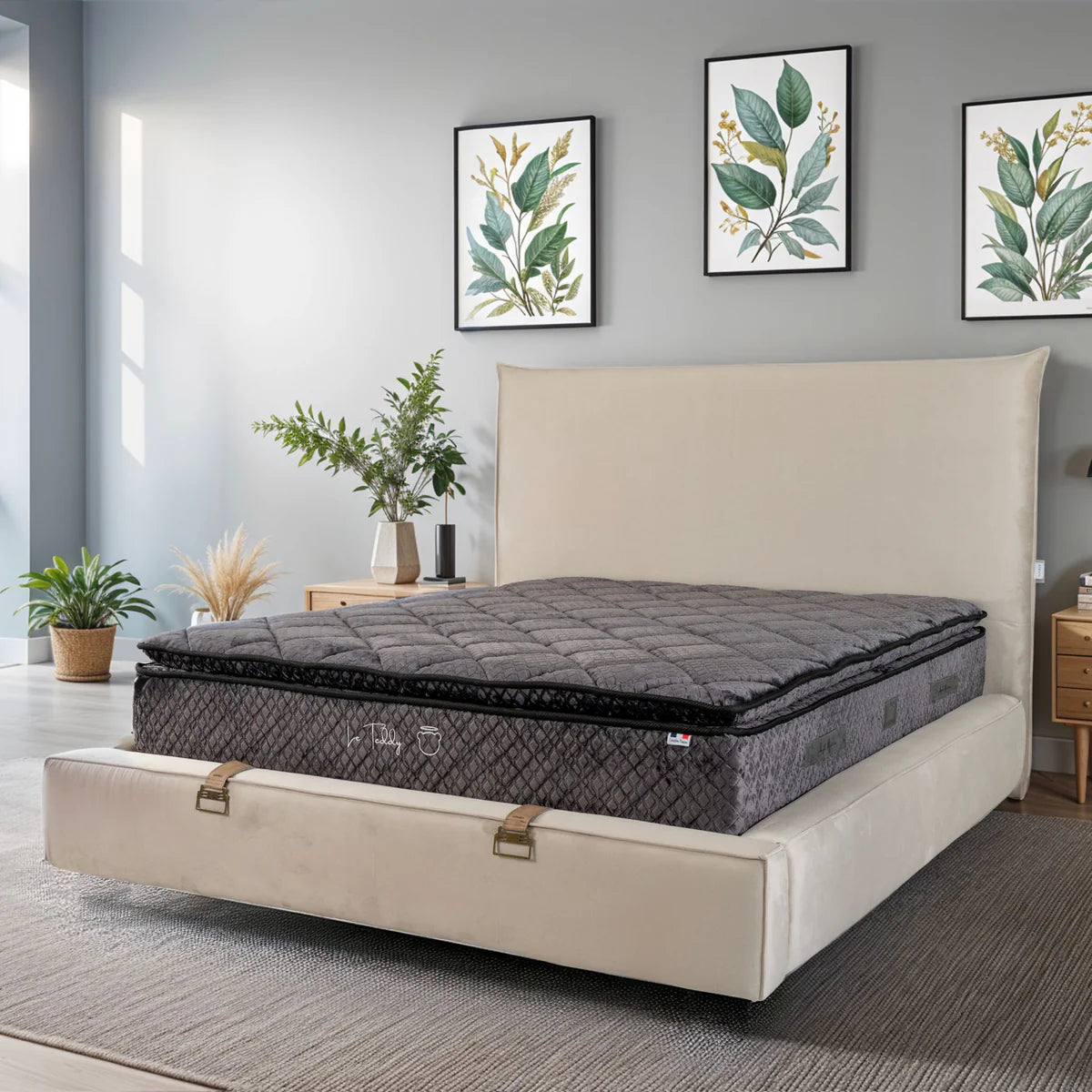 Matelas Teddy Black 30 cm : Confort Suprême et Technologie Avancée