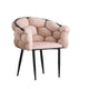 Chaise en velours beige Ballon