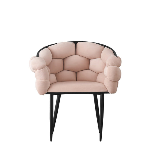 Chaise en velours beige Ballon